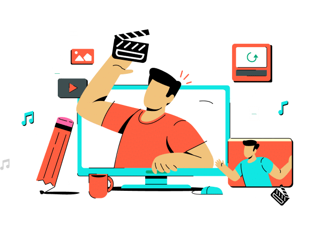 Video editing illustration