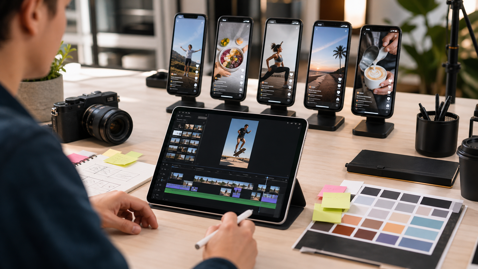 Short form video editing workflow for online brand content across mobile platforms